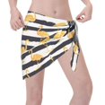 thumbnail image 3 of Bingfone Gold Flamingo Women's Sarong Swimsuit Cover Ups Bathing Suit Coverups Chiffon Beach Wrap Skirts, 3 of 7