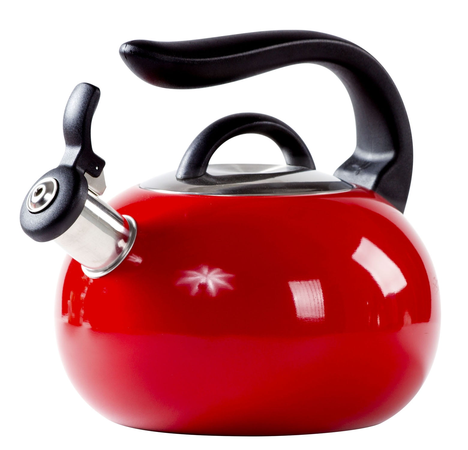 Modern Stainless Steel Tea Kettle 2.85 Quarts 2.7 L. Whistling Tea ...
