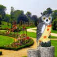 thumbnail image 4 of Estatua De Señuelo De Búho Señuelos de búho falso, repelente de pájaros, repelente de pájaros, estatua de búho, decoración de jardín Hugtrwg Libre de BPA, 4 of 7