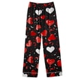 thumbnail image 4 of Iyufng Womens Pajama Sets Long Sleeve,Valentine's Day Pajama Sets for Women Plus Size,Sleepwear Sets,2 Piece Womens Plus Loungewear with Pockets V-Neck Valentines Love Heart Pjs S-XXXL, 4 of 7