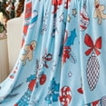 thumbnail image 4 of Christmas Flannel Fleece Blanket Lightweight Twin 60" x 80" (Gingerbread), 4 of 7