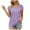 Purple, variant on gakvbuo Plus Size Summer Tops For Women Tops Dressy Casual Tunic Tops To Wear With Leggings Woman Causal Square Neck Solid Color Blouse Puff Short Sleeve T-Shirt Summer Tops