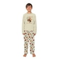 thumbnail image 4 of Jenny Family Christmas Pajamas, Western Cowboy “Giddy Up Jingle Horse” Print, Long Sleeve Crew Neck, CottonPoly Blend, Matching Set for Men Women Kids Baby Pet, 4 of 7