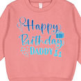 thumbnail image 3 of Inktastic Blue Happy Birthday Daddy Toddler Sweatshirt, 3 of 4