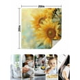 thumbnail image 5 of Sunflower Cloth Napkins Washable Set of 8, Yellow Spring Floral Botanical Reusable Dinner Table Napkins Cloth Bulk for Weddings Kitchen Restaurants Hotel Events Parties 20 x 20 Inch, 5 of 9
