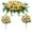 Yellow, variant on WMQPNNS New Trending 1Pc Cemetery Flowers for Cemetery Rose Realistic Silk Cemetery Flowers Bouquet with Saddle in Decorative Lasting Cemetery Todays Deals Clearance Sale