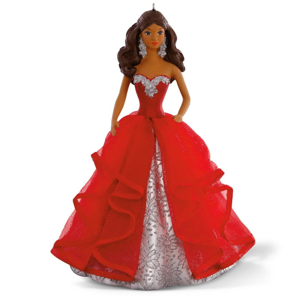 Hallmark African-American Holiday Barbie Ornament 2015 - Walmart.com ...