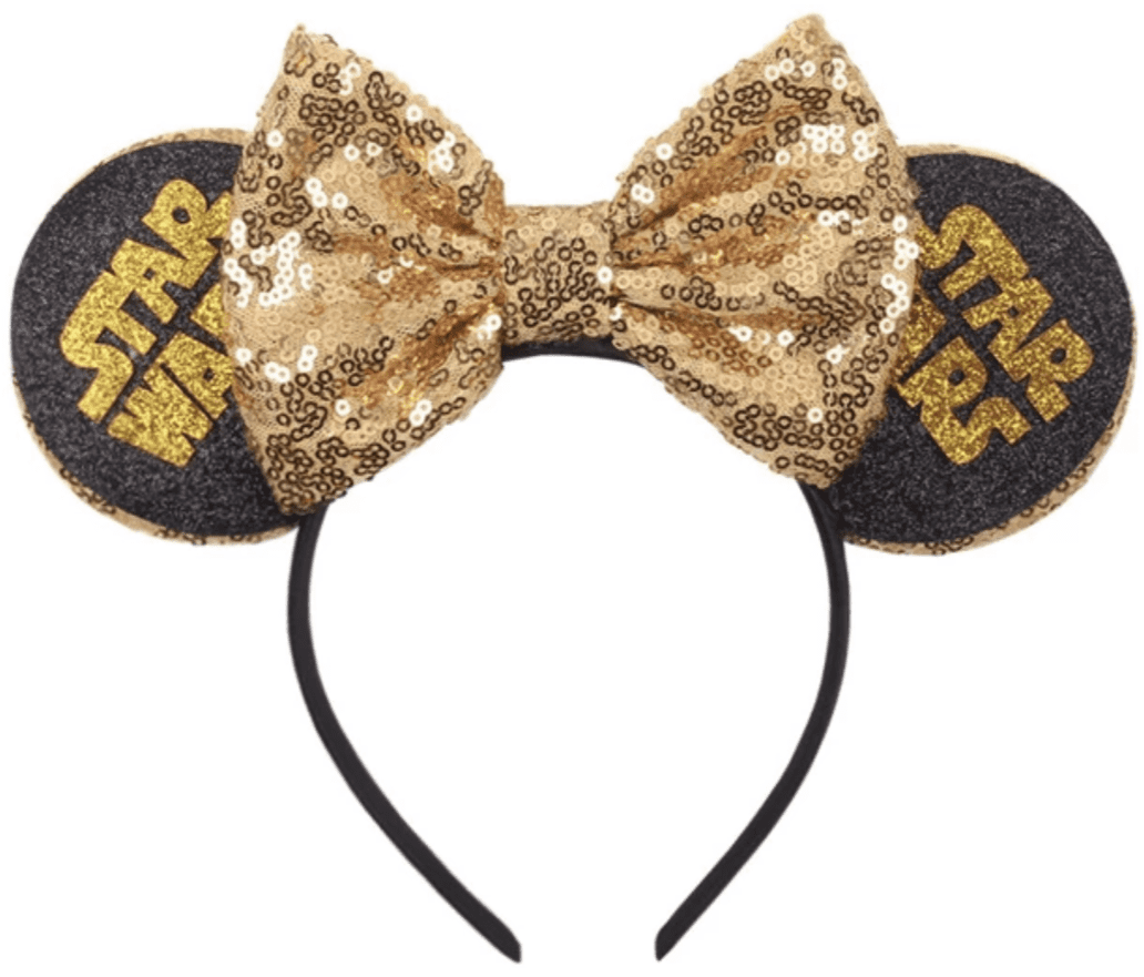 Mickey Mouse Ears Head Lanyard Pouch - Gold — Beyond Collectibles