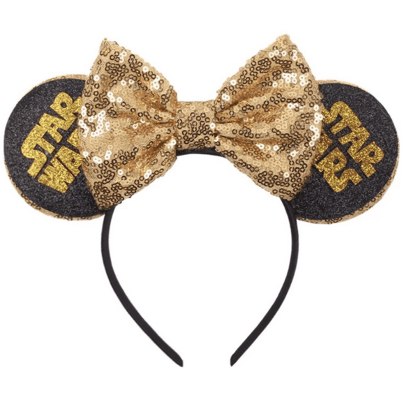 Star Wars Minnie Ears, Star Wars Ears, Gold Star Wars Ears, Star Wars Mickey Ears