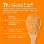 Fera Pets Pumpkin Fiber Supplement for Dogs & Cats - With Flaxseed - USDA Organic - 90 Scoops
