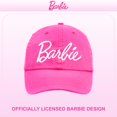 thumbnail image 3 of Gorra de béisbol Barbie a la moda para niñas, gorra de algodón rosa para niñas de 5 a 13 años, gorra ajustable con cierre a presión para el patio de recreo, viajes, uso diario, 3 of 4
