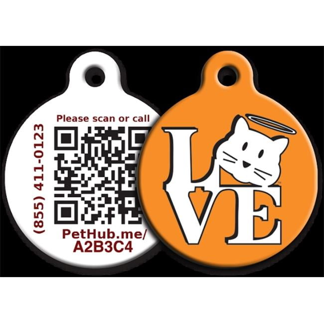 PetHub DGLCES Dog is Good Love Chino Tag Orange