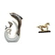 thumbnail image 1 of Figura de caballo en miniatura, estatua de caballo, escultura de delfín, adorno animal, arte en resina y cerámica, ideal como regalo de bodas o decora, 1 of 8