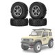 thumbnail image 5 of 4 Uds 76mm 1,55 llanta de rueda de cuentas de Metal neumáticos de goma para 1/10 Rc Crawler Car Axial Jr Rc4wd D9, 5 of 5