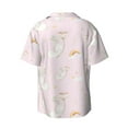 thumbnail image 2 of Wukai Rainboe And Rabbit Men's Casual Short-Sleeve Button Down Shirt - Lightweight Summer Dress Shirt for Daily Wear-, 2 of 7