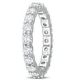thumbnail image 4 of Created Forever Women's 2-1/5 Carat T.G.W. Lab-Created Diamond 14kt White Gold Eternity Band, 4 of 11