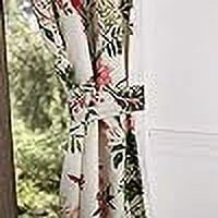 Global Trends Botanical Curtain Panel 4 Piece Set, 84" long x 42" wide (x2)