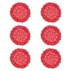 thumbnail image 1 of 6 manteles individuales de encaje hechos a mano, antideslizantes, accesorios de cocina, manteles redondos, manteles para vajilla, manteles para Rojo, 1 of 8