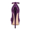 thumbnail image 3 of XYD Women's Peep Toe Strap Buckle Studded Pumps Platform Stilettos Super High Heels Sexy Nightclub Dress Shoes Size 11 Purple, 3 of 4