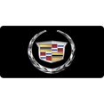 thumbnail image 1 of Cadillac Emblem On Black Photo License Plate, 1 of 1
