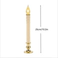 thumbnail image 3 of Timer‑Controlled Flameless LED Taper Candle, 6H ON 18H OFF Automatic Cycle Long Stick Candle with Dripping Wax Effect and Built‑in Base, Battery‑Operated for Christmas Home Decor, 3 of 6
