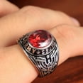 thumbnail image 3 of Naierhg Band Ring Rhinestone Inlaid Finger Jewelry Titanium Steel Men and Women Band Finger Ring for Party, 3 of 8