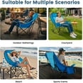 thumbnail image 5 of ABORON Oversized Rocking Camping Chair, 2-Pack Folding Camping Rocker Chair, Fully Padded Patio Chair with Cooler Bag and Side Pocket, Portable Outdoor Recliner Chair, Lawn Chairs with Carrying Bag, 5 of 9
