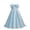 Sky Blue, variant on Fozruso Girls' Casual Dress Girls' Party Dress With Satin Bodice Sleeveless Bow Detail Wedding Birthday Dress,8-9 Years