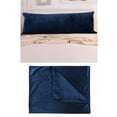 thumbnail image 2 of GROWTH TANK Bed Sleep Long Body Pillow Case Cover Velvet Protector Zipper Pillowcase 2 Sizes Blue 50x152cm, 2 of 7