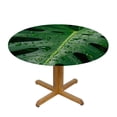 thumbnail image 3 of Acheng Round Tablecloth Palm Leaves with Lush Branches and Leaves Tropical Jungle Palm Leaves with Charming Colors 46-50, 3 of 8