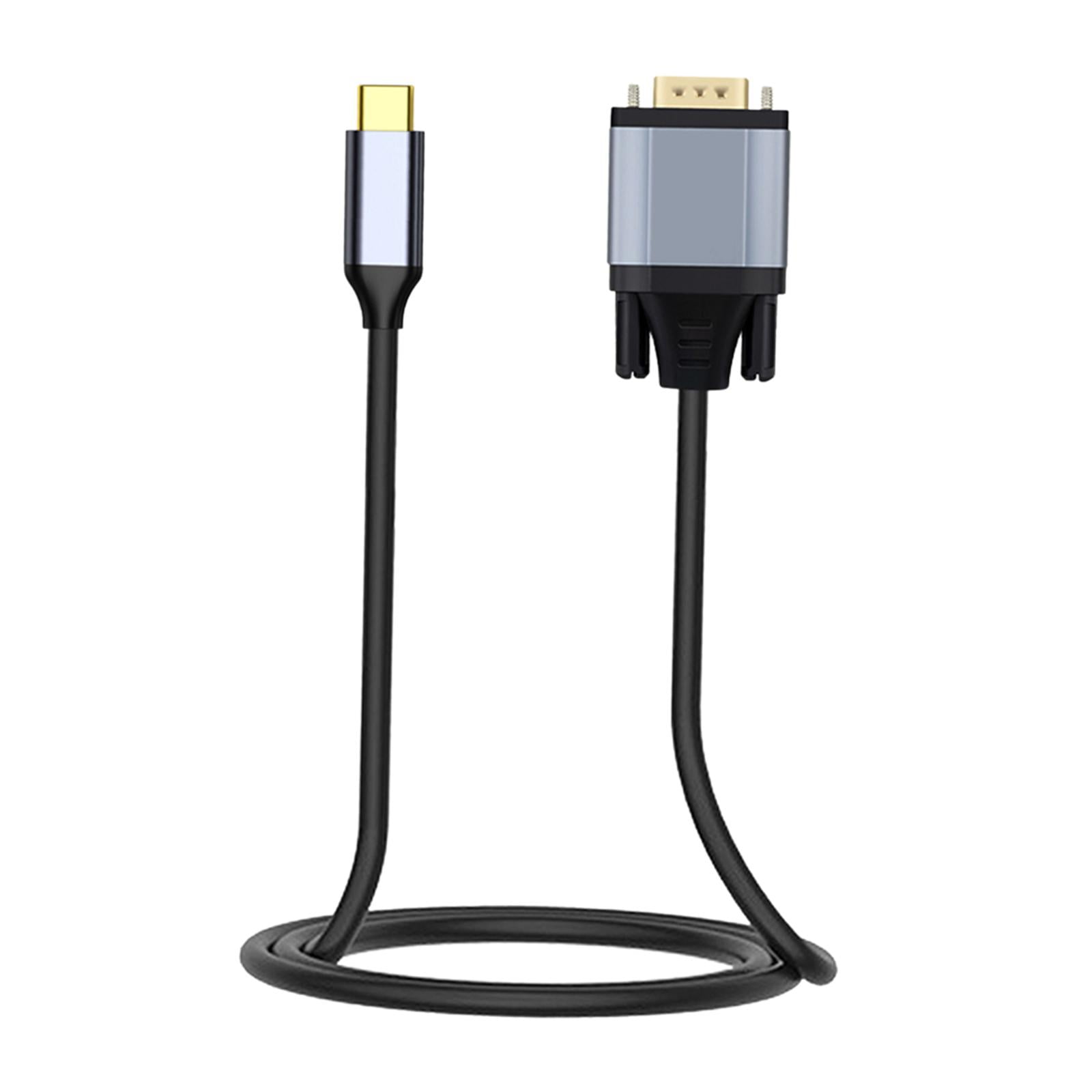 USB3.1 Type C to VGA Adapter Cable Converter 1.8M 1080P for Screen