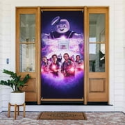 Ghostbusters Poster Door Cover Decorated Banner Tapestry Home Decoration Holiday Party Supplies Door Banner Porch Sign Banner 72.8 x 35.4 Inch