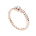 thumbnail image 2 of 1/5 Carat T.W. Diamond Bypass Three-Stone 10kt Rose Gold Engagement Ring, 2 of 5