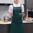 thumbnail image 3 of CSChome Tablier de Chef Ajustable Imperméable Tablier de Cuisine – Grande Couverture en Toile de Protection avec Poches, 3 of 7