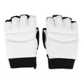 thumbnail image 1 of Guantes de boxeo con protector de mano de medio dedo para combate de taekwondo para adultos y niños (guante XL), 1 of 8