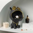 thumbnail image 3 of Estatua de , Decoraciones de Almacenamiento de , Caja de Almacenamiento de Estatuilla de Perro Genial para Joyería de Llaves, Control Re negro BLESIY Tazón de almacenamiento de llaves, 3 of 8