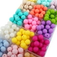 thumbnail image 4 of 20/50/100 cuentas de silicona de 12 MM, redondas, sueltas, focales, para hacer joyas, collares, bolígrafos con cuentas, accesorios para llaveros, 4 of 5