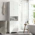 thumbnail image 2 of HOMCOM Armoire de Salle de Bain Armoire de Rangement Armoire de Toilette à Double Porte, 2 of 10