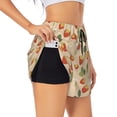 thumbnail image 5 of Rocae Floral Strawberr for Women's Athletic Shorts Quick Dry Workout Hiking Shorts With Pockets for Running, Yoga, Gym, Sports X-Large, 5 of 9