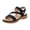 Black, variant on Womens Walking Sandals Open Toe Arch Support Orthopedic Shoes Thick Soft Sole Breathable Footbed Slingback Summer Dress Shoes Khaki Size 6.5