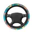 thumbnail image 3 of XMXY Car Steering Wheel Cover, Pastel Liquid Fashion Aesthetic Non-Slip Jeep Truck Universal Elastic Steering Wheel Protector 15 inch, 3 of 8
