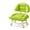 Green, variant on Rolling Low Stool with Backrest, Padded Seat & Silent Casters Small Chair | Perfect for Workshops, Garages or Studios – Comfortable and Mobile Heavy Duty Shoe Change Stool with Wheels Minimalist