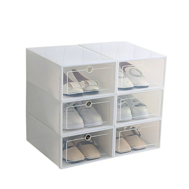 Clear Plastic Shoes Boxes Stackable, Clear Storage Bin For Shoes