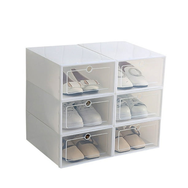 Clear Plastic Shoes Boxes Stackable Floding Diy Drawers Storage Container Organizers Home Organizador Com Clear Plastic Shoes Boxes Stackable, Clear Storage Bin For Shoes
