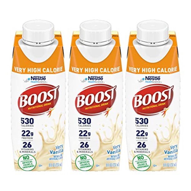 Boost Very High Calorie Nutritional Drink, Very Vanilla No Artificial