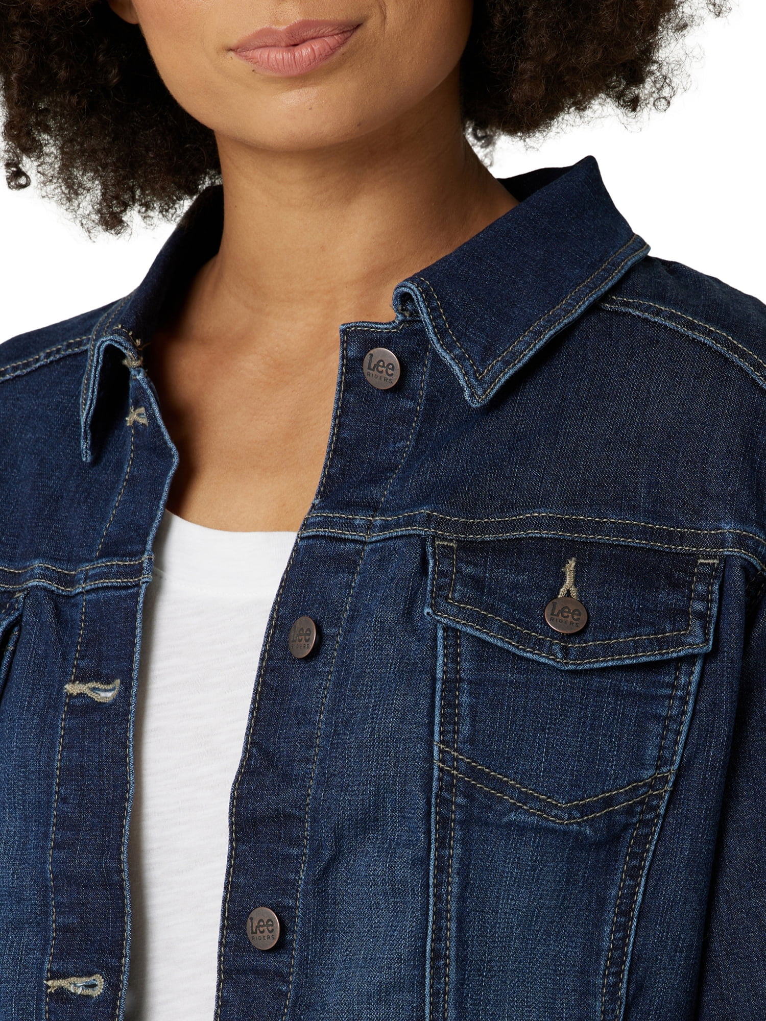Riders by Lee Indigo Stretch Denim Jacket - Walmart.com