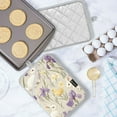 thumbnail image 5 of Yayeee Pot Holders Kitchen Heat Resistant with Pocket 7"x9.8" Cotton Oven Cooking Hot Pads, Purple Floral Rabbit, 5 of 7