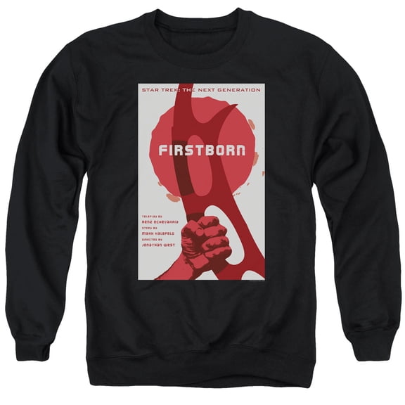 Star Trek Tng Season 7 Episode 21 Adult Crewneck Sweatshirt Black