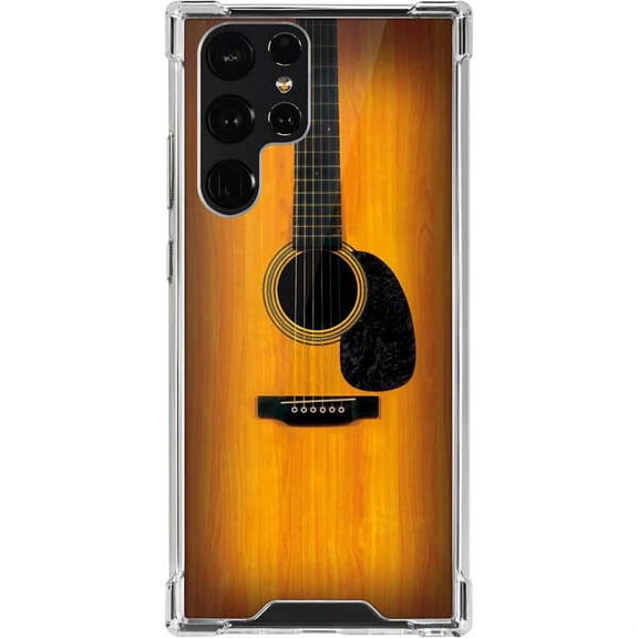 Skinit Music Wood Guitar Galaxy S22 Ultra Clear Case