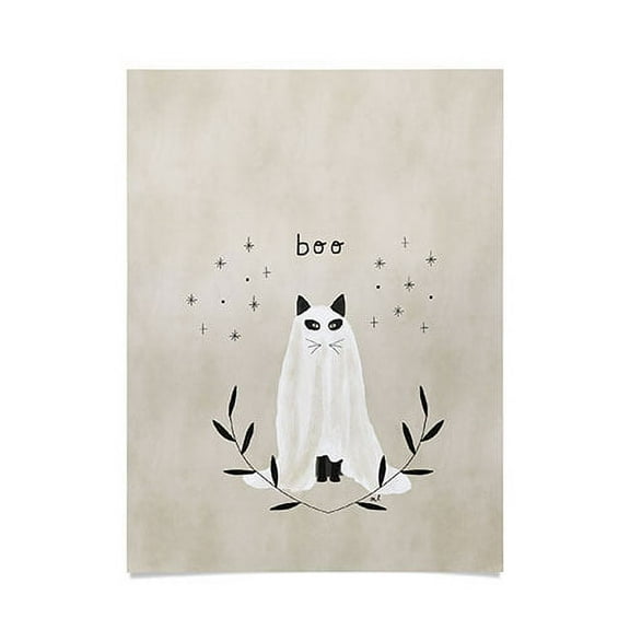 Society6 Halloween Ghost Cat by Hello Twiggs Art Print